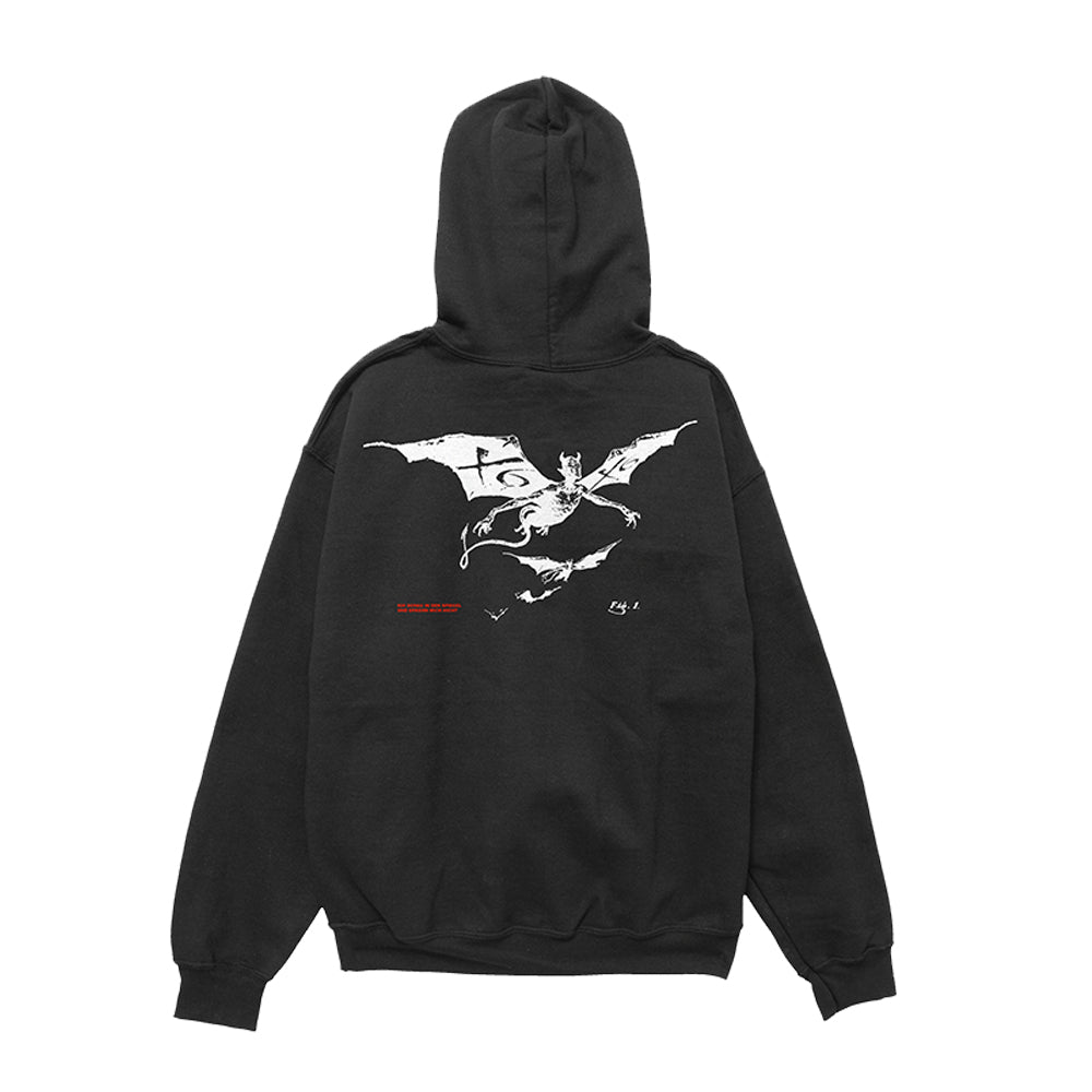 X6 Devil Hoodie Oversize - Black
